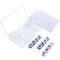 2 Pack 28 Slots Plastic Craft Organizer Case Diamond Storage Box(2pcs)